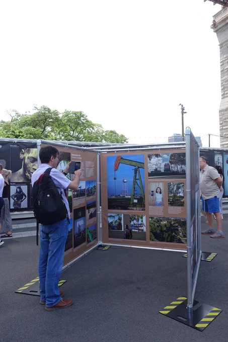 "Shadows of Climate Change" exhibit at Photoville. Image: Katherine Jossi