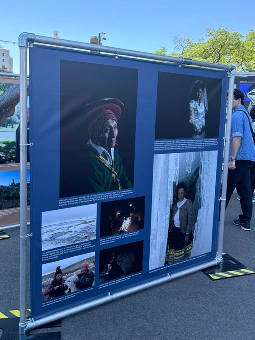 "Shadows of Climate Change" exhibit at Photoville. Image: Katherine Jossi