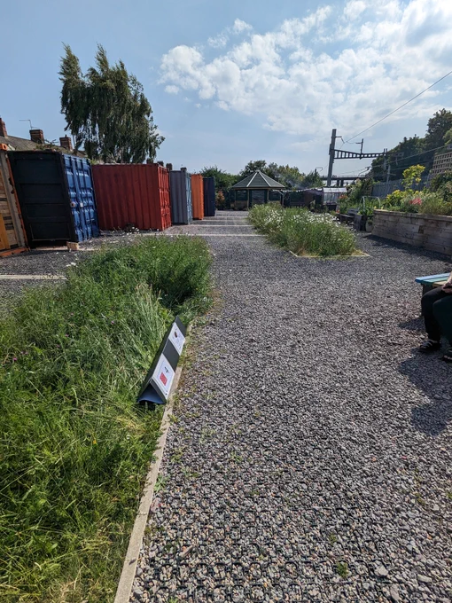 Hedgehog footprint tunnel placed at Railway Gardens 
