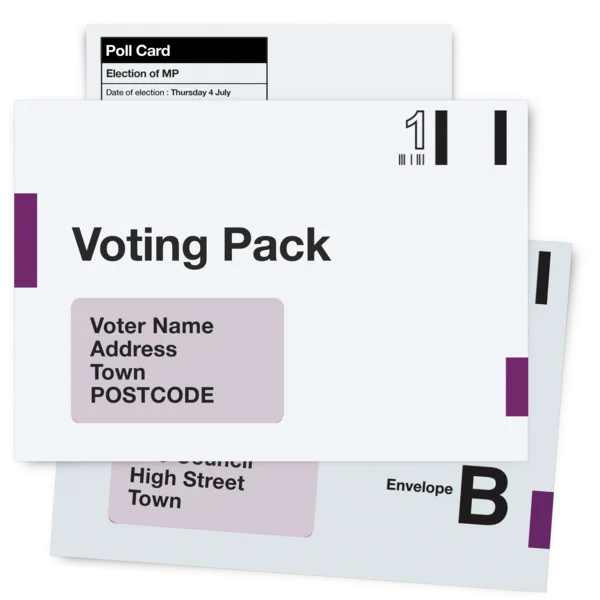 An image of a voting pack. 