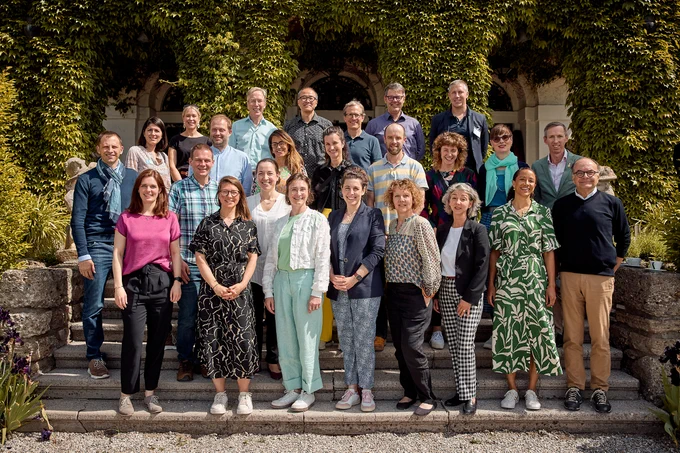 This is a group photo of Sciana's sixth cohort and those who participated in the cohort's first meeting. 