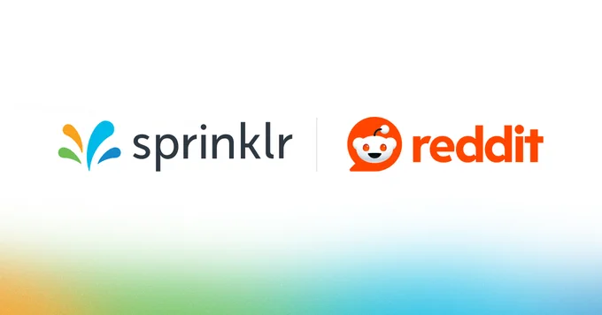 Logos of Sprinklr and Reddit