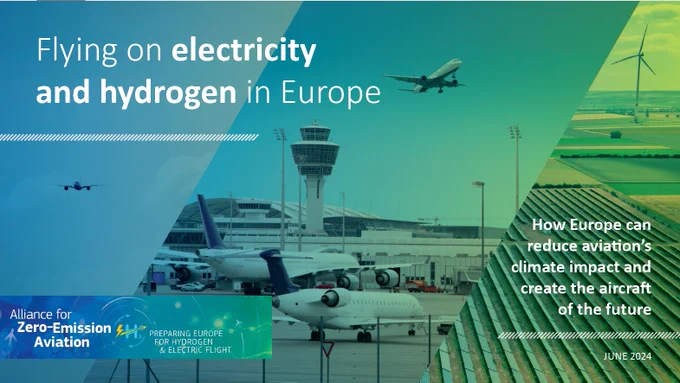 Promo image of the vision paper presented by Alliance for Zero-Emission Aviation.