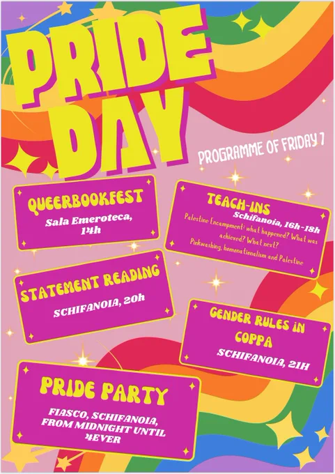 Pride Day on Friday 7