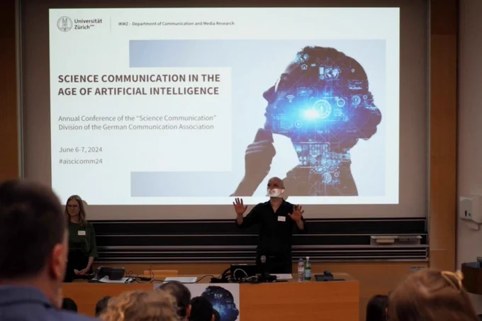 Eröffnung der Konferenz Science Communication in the Age of Artificial Intelligence an der Universität Zürich 