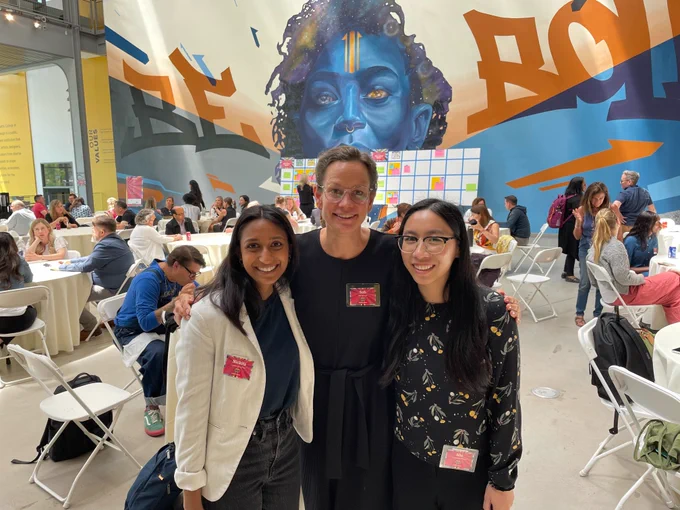 Photo of CCI staff, Nickita Gupta, Sofi Bergkvist, and Nhi Tran at Design for Dignity this past week, hosted by ILN and Beneficent Design in Boston. 