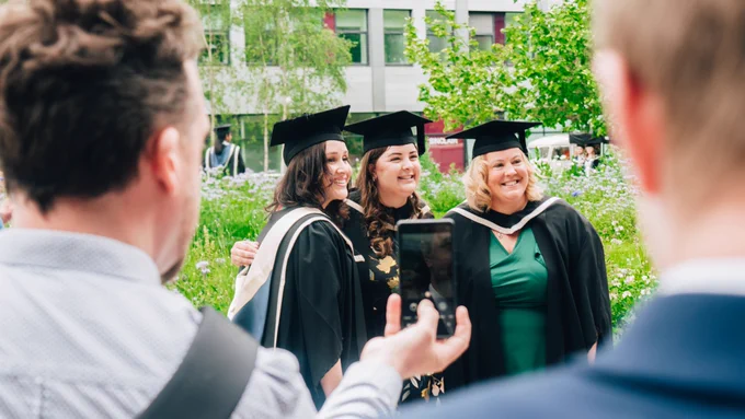 Recent graduates and guests.