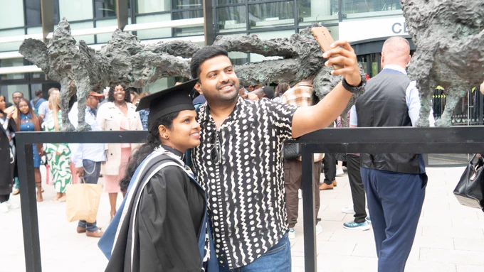 Recent graduates and guests.
