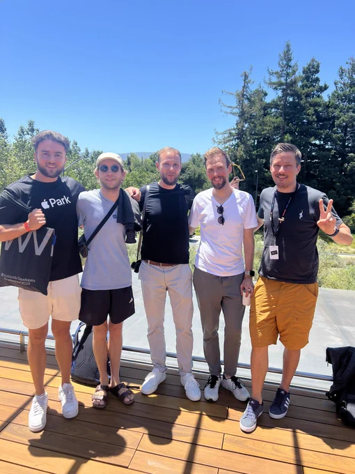 Photo of Nils, Frederik, Moritz, me and Nico
