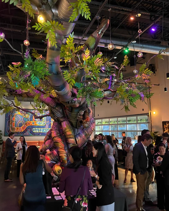 DLA Piper client reception during the INTA Annual Conference at AltaToro in Atlanta: Picture of the crowd mingling. 
