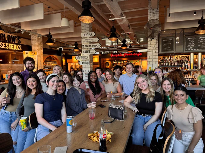 Group of young professionals during a networking event.