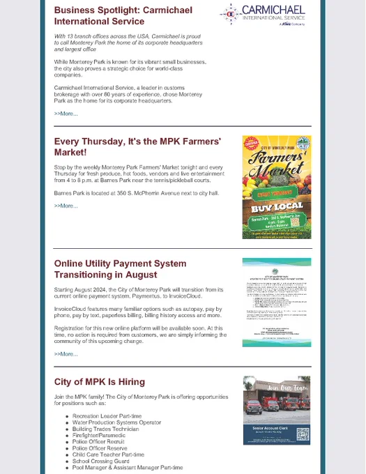 Decorative image of e-newsletter.