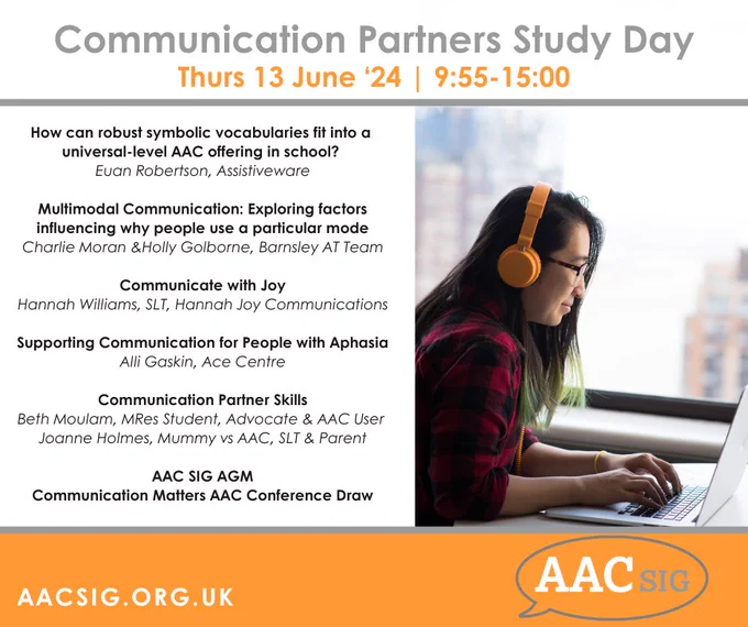 What a great line up for next week! 

#AACSIG members don't need to sign up, the Zoom room link is posted in the members area of our website 48hrs prior to the meeting. 

It's not to late to join us! More info on the agenda & becoming a SIG member here: https://aacsig.org.uk/agenda-13-june-24