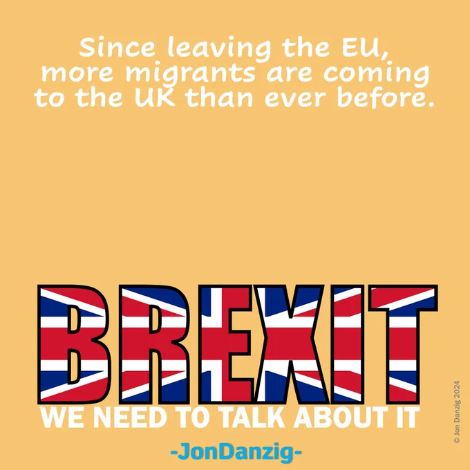 In tonight’s BBC election debate (Friday, 7:30pm-9pm BBC One) politicians will again spout nonsense about Britain having too many migrants and how they will pledge to dramatically reduce their numbers.

Nigel Farage will even claim that net migration to the UK should be zero.

But what all our politicians should be saying is, “Britain needs migrants because we don’t have enough British workers to do all the jobs. Let’s welcome them. They are helping our country.”

Please help to share today's poster and explanatory article far and wide. Knowledge is our best defence, and attack, against the nonsense of Brexit.