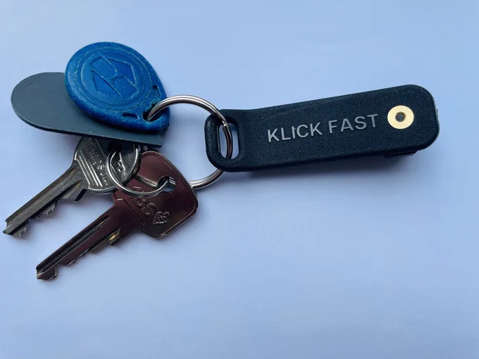 Peter Jones Klick Fast Keyring for Secure Attachment of Keys to Peter Jones Klick Fast Docks
