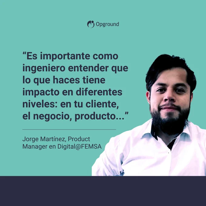 🤝¡El impacto como ingeniero va mucho más allá de su trabajo! Jorge Martínez tiene muy claro que afecta al negocio, a tu producto, tus usuarios o tus indicadores.
