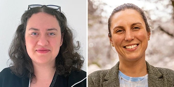 Ana Lucía Battaglino (left) and Erika Versalovic (right).