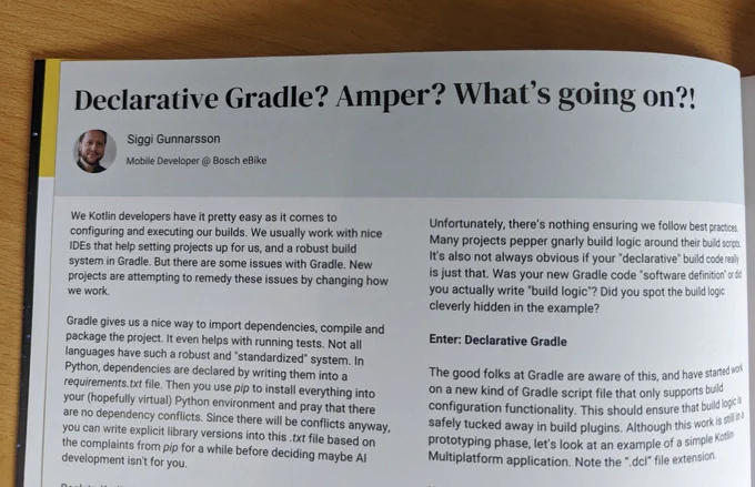 Declarative Gradle? Amper? What's going on?!
An article by Siggi Gunnarsson