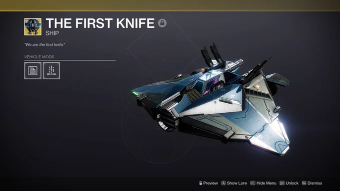 Exotic ship aquired