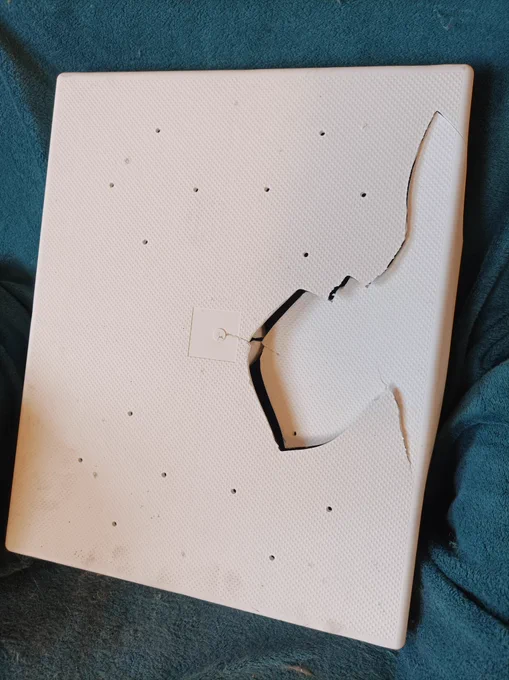 Photo of broken plastic step