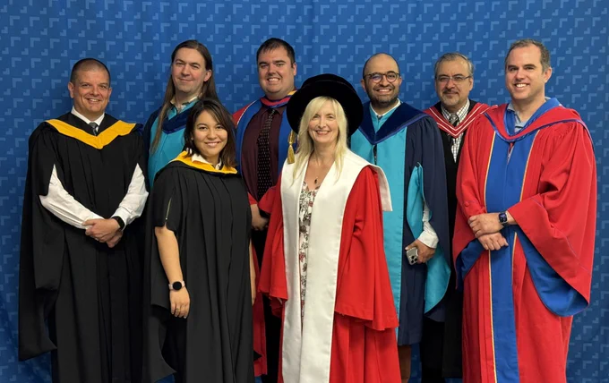 Computer Science faculty at convocation