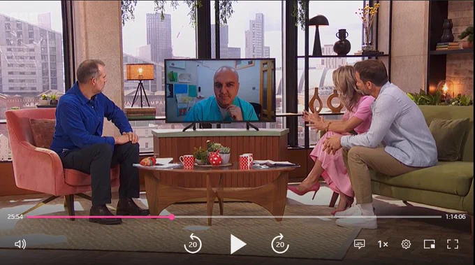 Consultant Kasra on This Morning Live via zoom link 