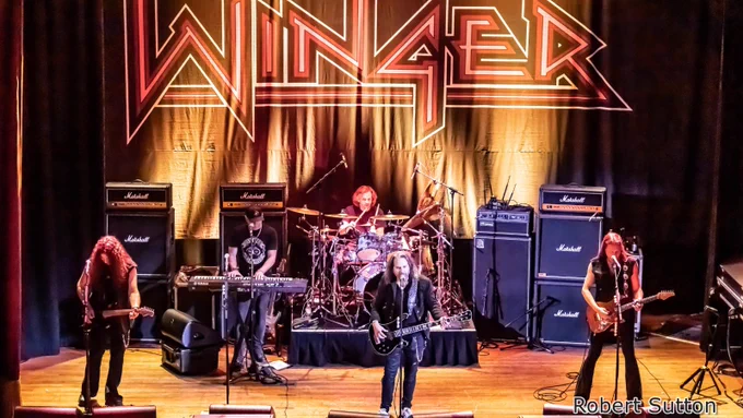 Winger live at Islington Assembly Hall.