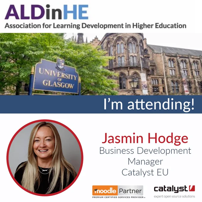 Event flyer - Jasmin Hodge, Business Development Manager, attending ALDcon24.