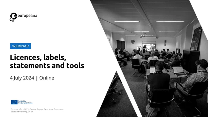 Banner in black, white and blue displaying an image of a conference room, and the webinar information