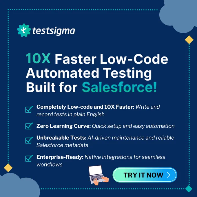 Testsigma Salesforce Test Automation