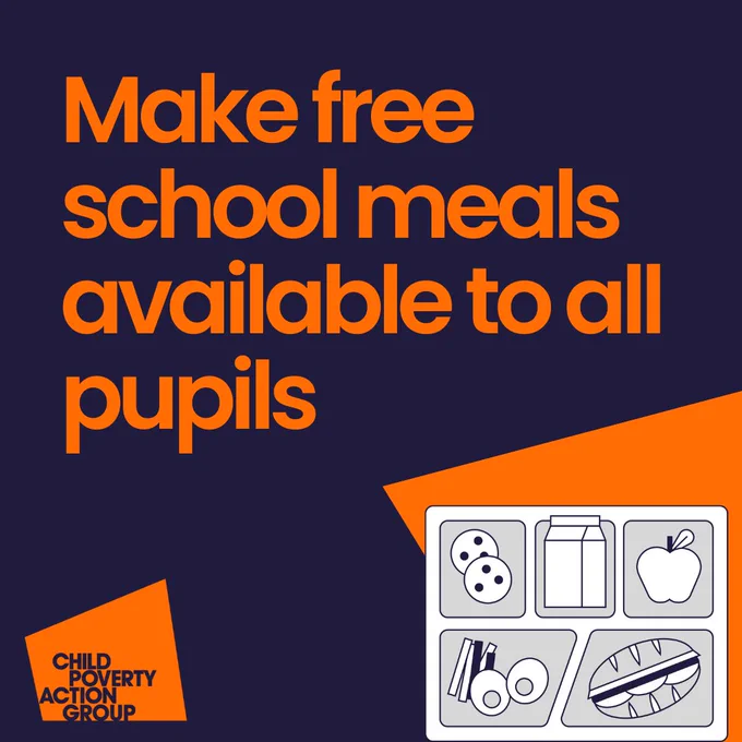 Make free school meals available to all pupils