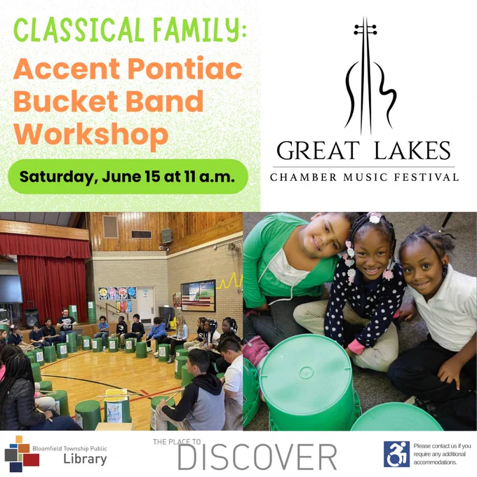 image of a bucket band performing and smiling children