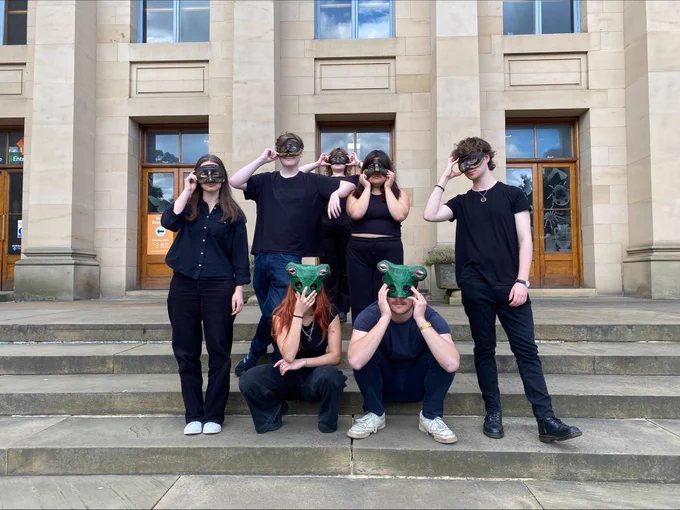 The cast of Aristophanes’ Frogs