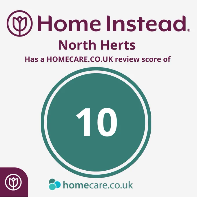 Home Instead North Herts is rated 10 out of 10 for outstanding quality and commitment to service standards. We are also rated Outstanding by the Care Quality Commission.