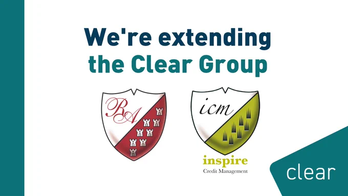 We're extending the Clear Group, acquiring the book and assets of Rycroft Associates LLP and Inspire Credit Management Limited (logos)