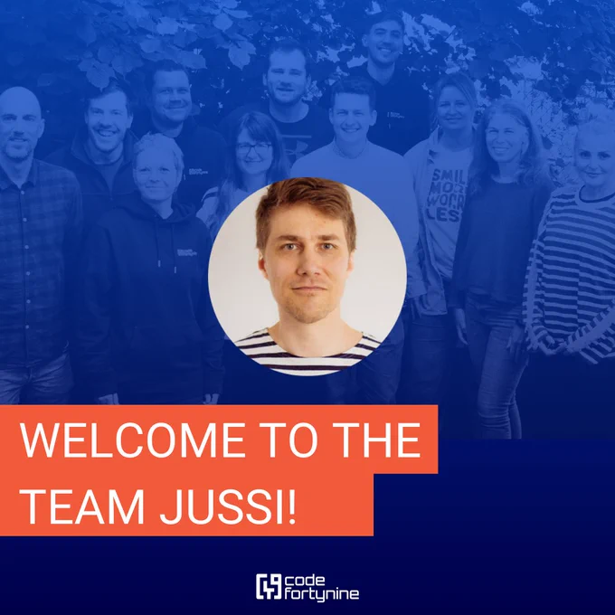Welcome to the team Jussi!