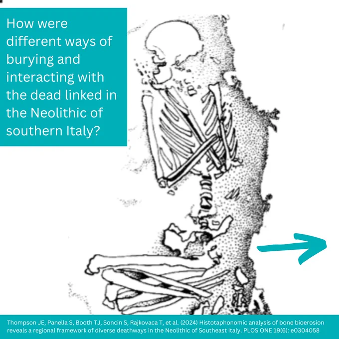 How were different ways of burying and interacting with the dead linked in the Neolithic of southern Italy? 
