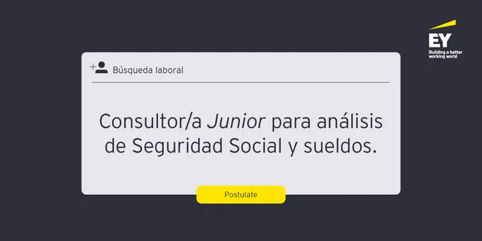 Búsqueda laboral | Consultor/a Junior para análisis de Seguridad Social y sueldos.