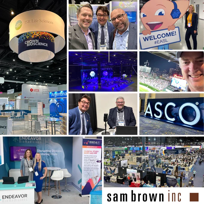 Sam Brownies joining #clients at conferences around the globe.