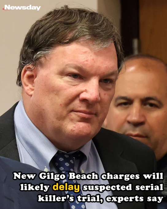 Allleged Gilgo Beach serial killer Rex A. Heuermann is arraigned on new murder charges at Suffolk County Court in Riverhead on Thursday.
