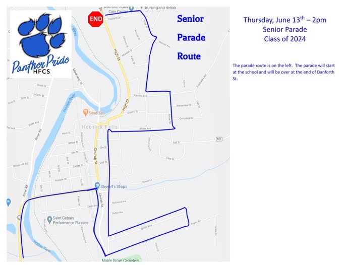 Parade route