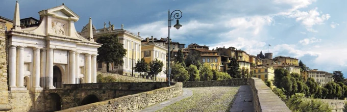 San Giacomo gate of bergamo Città ALta