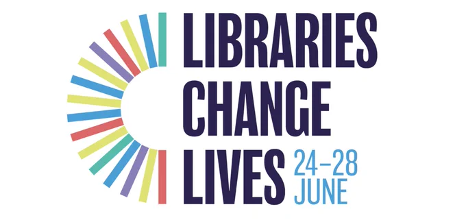 Libraries Change Lives logo, 24-28 June. 