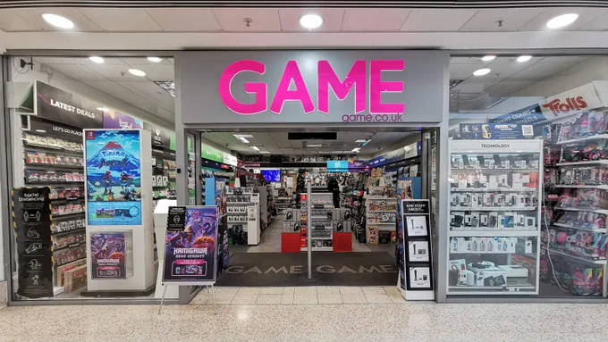 A GAME storefront.