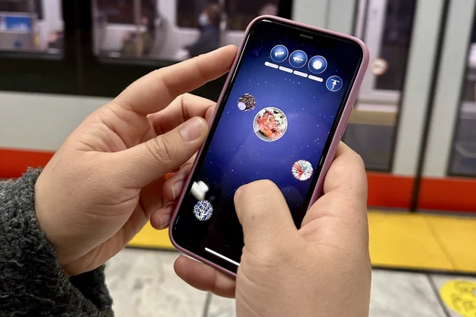 Photo of a person holding a phone.

FathomVerse creates a cozy underwater world where casual gamers can explore, play, and learn. Designed to be easy to pick up, players can enjoy it with your morning coffee or while waiting for the bus.