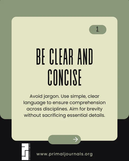 🚀 Crafting Impactful Abstracts: A Quick Guide for Academic Authors 🚀

Want to make your research stand out? Dive into our concise guide on writing compelling abstracts that captivate readers and boost your work’s visibility. Swipe through to discover key tips and strategies!

Read the full guide here: https://bit.ly/3KXsWWd

AcademicWriting #ResearchTips #AbstractWriting #Scholarship #WritingSkills #AcademicSuccess #researchwriting #research #wrtingtips #ResearchCommunity #AcademicPublishing  