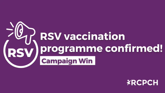 RSV vaccination programme confirmed! Campaign Win