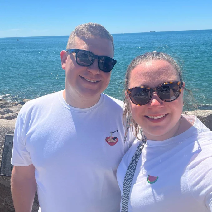 Me and Josh enjoying a day in Sète for our anniversary!