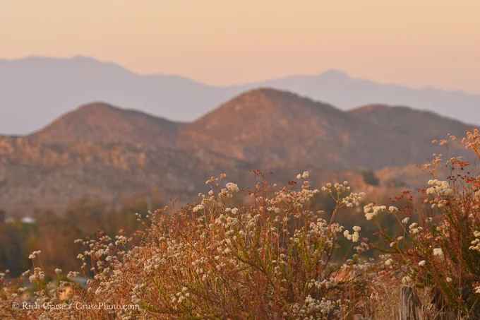 Mountain views from Menifee.