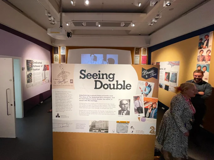 The exhibition room with the title Seeing Double